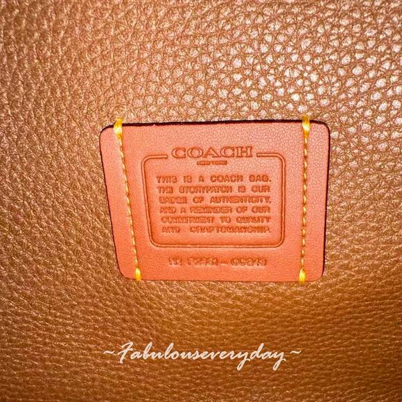 Coach Hadley Convertible Shoulder/Crossbody Bag In Suede/Gold/Sienna CCG43 NWT - Picture 7 of 11